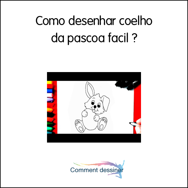 Como desenhar coelho da pascoa facil